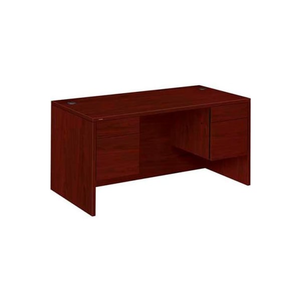 Hon HON Double Pedestal Desk - 60"W x 30"D x 29-1/2"H - Mahogany - 10500 Series HON10573NN - main